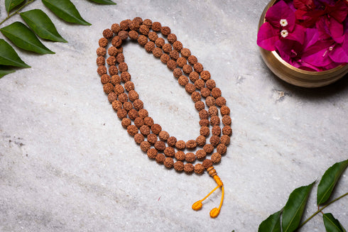 dark brown rudraksha mala